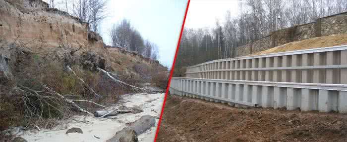 берегоукрепление шпунтом